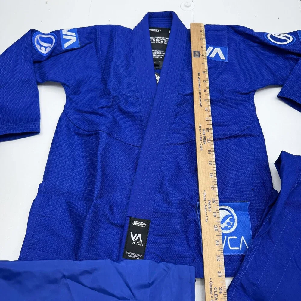 RVCA Shoyoroll BJJ Jiu Jitsu Gi Uniform Set Kids M1 Blue Jacket Pants Bag